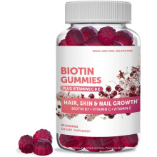 Biotin Hair Skin & Nails Gummies Vegetarian Hair Vitamins with Biotin Gummy